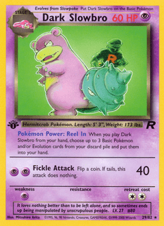 Dark Slowbro #29 from Team Rocket