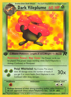 Dark Vileplume #30 from Team Rocket