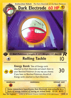 Dark Electrode #34 from Team Rocket