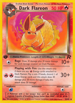 Dark Flareon #35 from Team Rocket