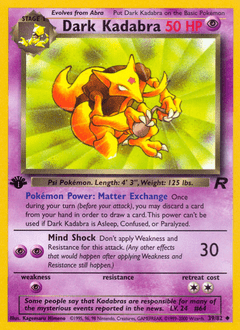Dark Kadabra #39 from Team Rocket