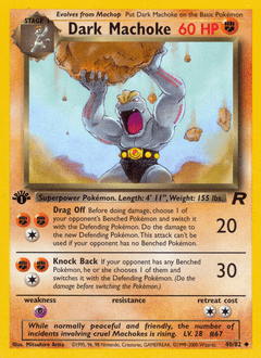 Dark Machoke #40 from Team Rocket
