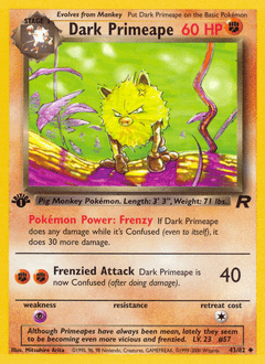 Dark Primeape #43 from Team Rocket
