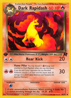 Dark Rapidash #44 from Team Rocket