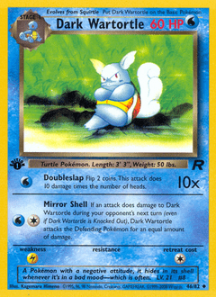 Dark Wartortle #46 from Team Rocket