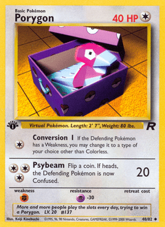 Porygon #48 from Team Rocket