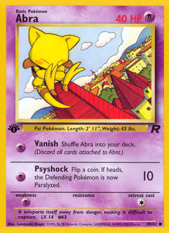 Abra #49 from Team Rocket