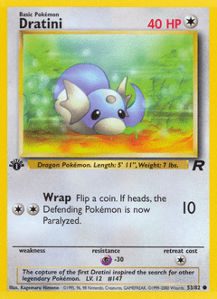 Dratini #53 from Team Rocket
