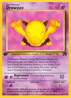 Drowzee #54 from Team Rocket