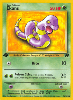 Ekans #56 from Team Rocket