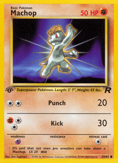 Machop #59 from Team Rocket