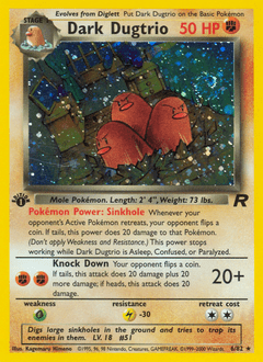 Dark Dugtrio #6 from Team Rocket