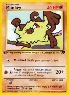 Mankey #61 from Team Rocket
