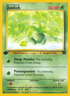 Oddish #63 from Team Rocket