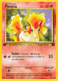 Ponyta #64 from Team Rocket