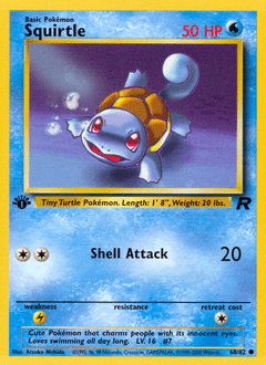 Squirtle #68 from Team Rocket