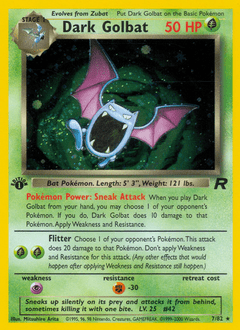 Dark Golbat #7 from Team Rocket