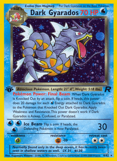 Dark Gyarados #8 from Team Rocket