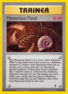 Mysterious Fossil #109 from Legendary Collection