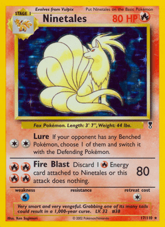 Ninetales #17 from Legendary Collection