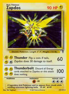 Zapdos #19 from Legendary Collection