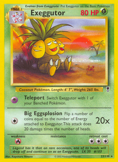 Exeggutor #23 from Legendary Collection