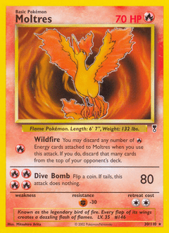 Moltres #30 from Legendary Collection