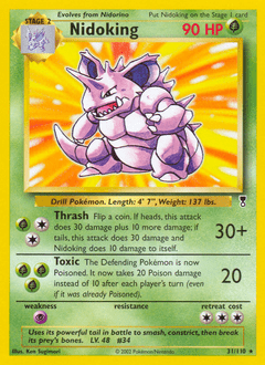 Nidoking #31 from Legendary Collection