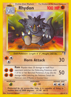 Rhydon #35 from Legendary Collection