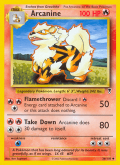 Arcanine #36 from Legendary Collection