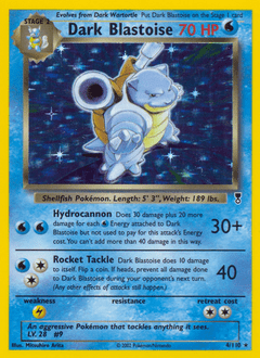 Dark Blastoise #4 from Legendary Collection