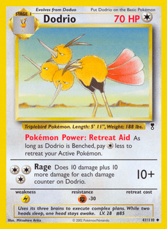 Dodrio #41 from Legendary Collection