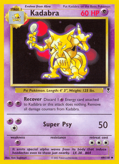 Kadabra #49 from Legendary Collection