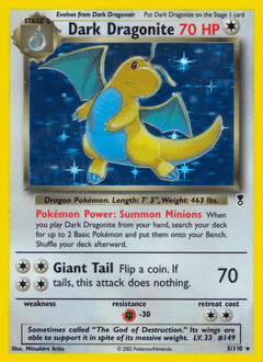 Dark Dragonite #5 from Legendary Collection