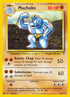 Machoke #51 from Legendary Collection