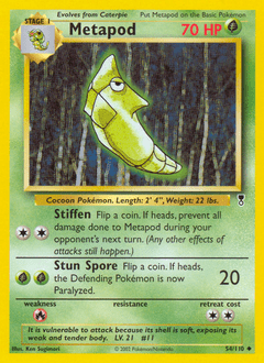 Metapod #54 from Legendary Collection