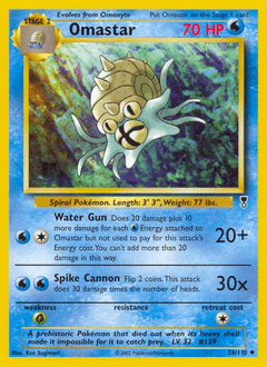 Omastar #58 from Legendary Collection