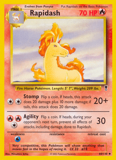 Rapidash #60 from Legendary Collection
