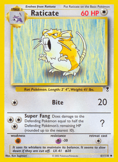 Raticate #61 from Legendary Collection