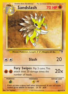 Sandslash #62 from Legendary Collection