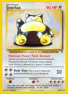 Snorlax #64 from Legendary Collection
