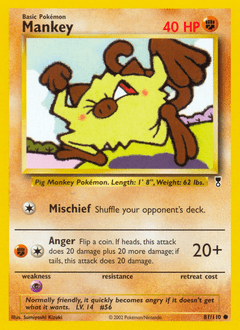 Mankey #81 from Legendary Collection