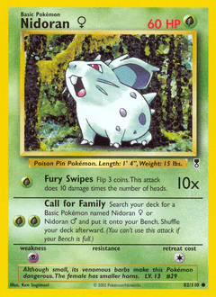 Nidoran♀ #82 from Legendary Collection
