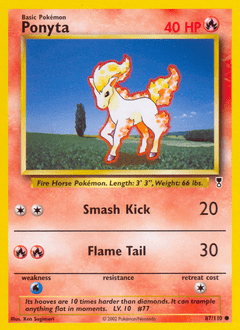 Ponyta #87 from Legendary Collection