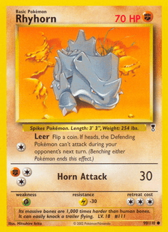 Rhyhorn #90 from Legendary Collection