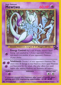 Mewtwo #12 from Wizards Black Star Promos