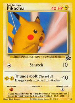 Pikachu #26 from Wizards Black Star Promos