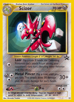 Scizor #33 from Wizards Black Star Promos