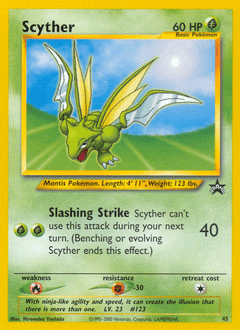 Scyther #45 from Wizards Black Star Promos
