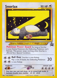 Snorlax #49 from Wizards Black Star Promos